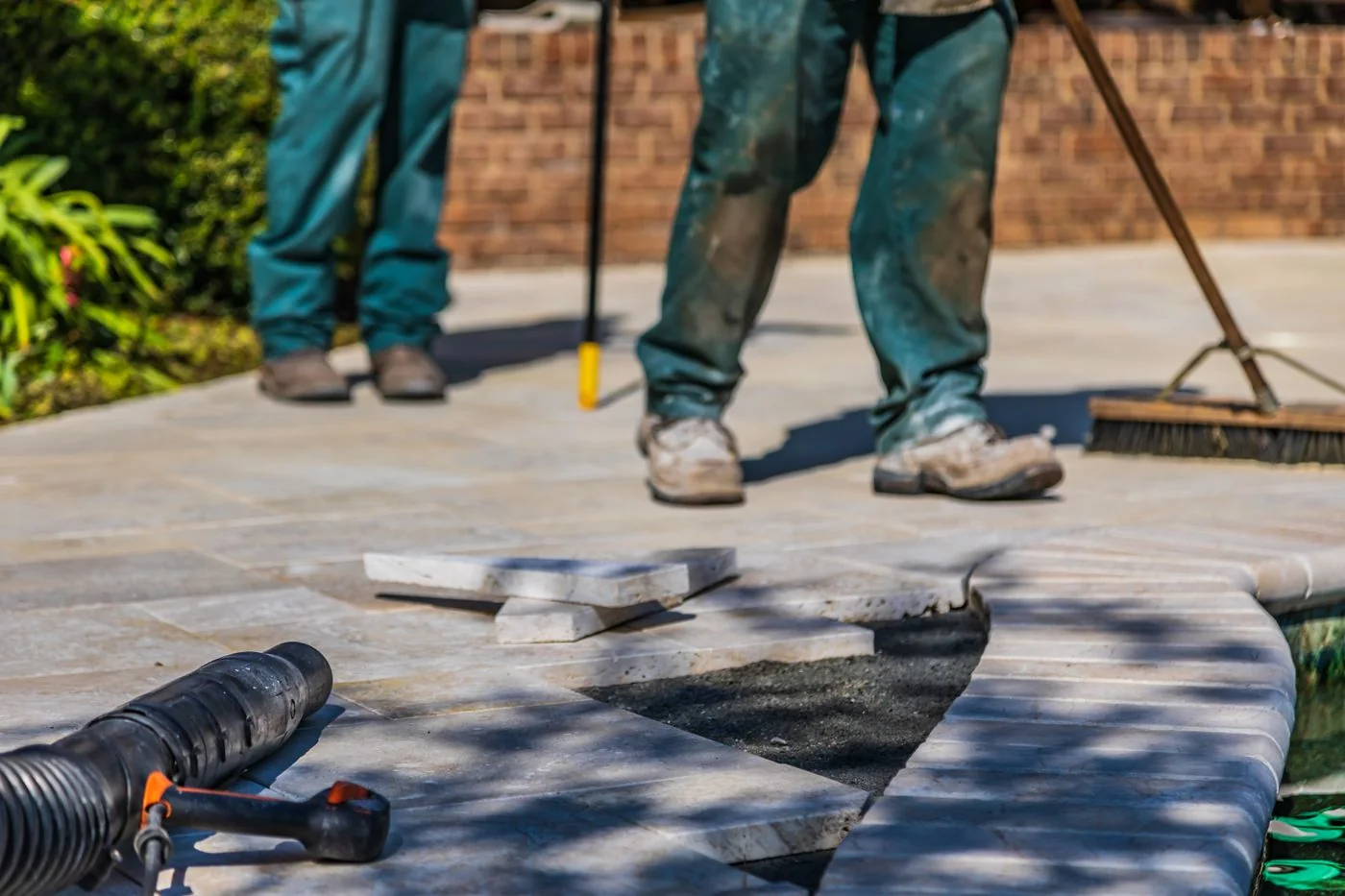 Pro-Floors Plus flooring crew on a job site
